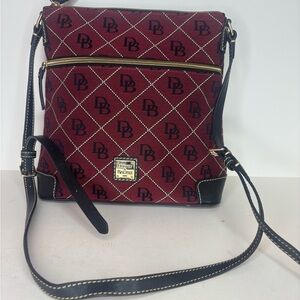 Dooney & Bourke Red and Black Crossbody Bag